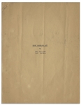 Moe Howard's 9pp. Script of the ''Bert Wheeler Act'' From the Texaco Star Theater Starring Milton Berle, From 1948 -- 8.5'' x 11'' -- Very Good